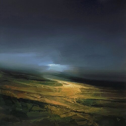 " Agartha - In the Light Beneath the Shadow 3 " van Ivan Grozdanovski, Schilderij te koop op Singulart