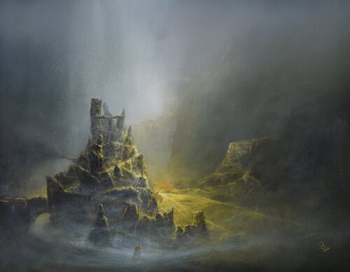 " Agartha - Ancient fortress " von Ivan Grozdanovski, Malerei kaufen auf Singulart