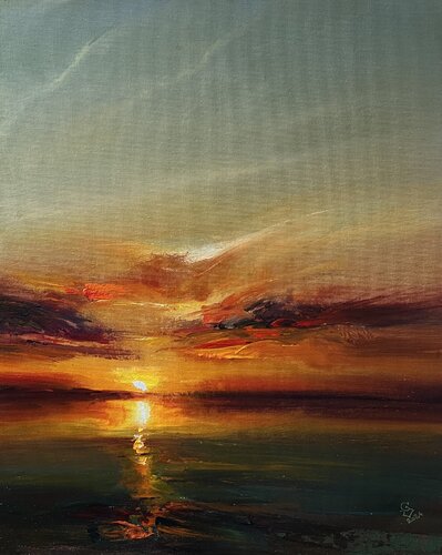 Impressions of the sunset 3 di Ivan Grozdanovski, Pittura in vendita su Singulart