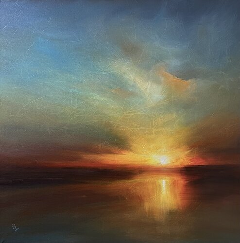 In The Evening’s Embrace di Ivan Grozdanovski, Pittura in vendita su Singulart