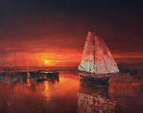 Red Dusk van Ivan Grozdanovski, Schilderij te koop op Singulart