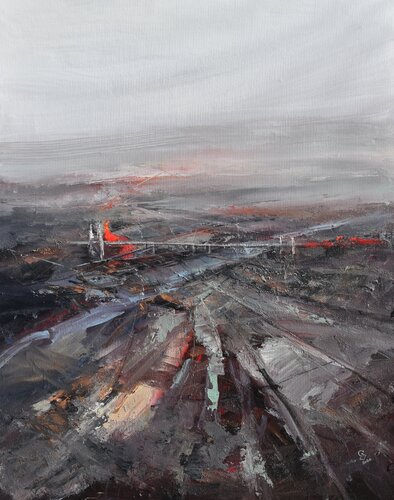 Agartha - Ancient Crossroads - 6 ( Red River ) van Ivan Grozdanovski, Schilderij te koop op Singulart