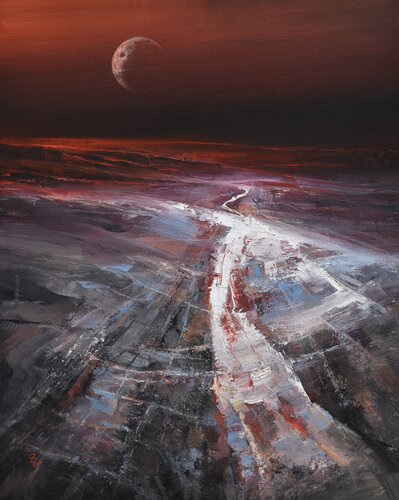 Agartha - The Rising Of The Ancient Moon - 2 von Ivan Grozdanovski, Malerei kaufen auf Singulart