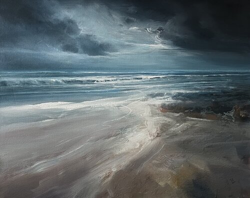 The calm before the storm van Ivan Grozdanovski, Schilderij te koop op Singulart