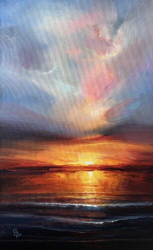 Impressions of the sunset 4 di Ivan Grozdanovski, Pittura in vendita su Singulart