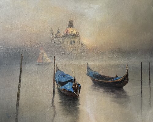 Harbor of destroyed dreams - Lost in Venice 4 van Ivan Grozdanovski, Schilderij te koop op Singulart