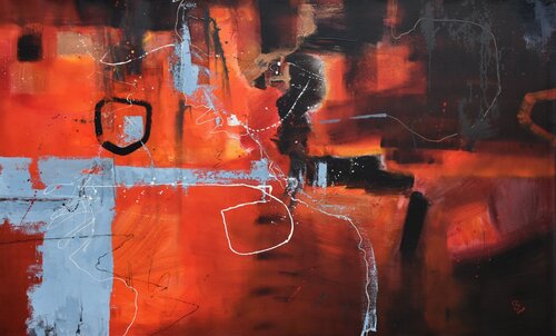 Agartha - The Broken Red 2 von Ivan Grozdanovski, Malerei kaufen auf Singulart