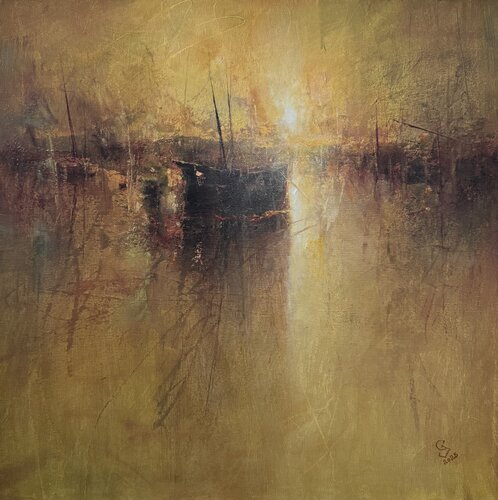 Harbor of destroyed dreams - Morning whisper van Ivan Grozdanovski, Schilderij te koop op Singulart