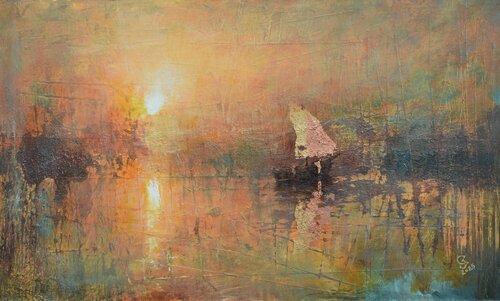Harbor of destroyed dreams - The Eternaut van Ivan Grozdanovski, Schilderij te koop op Singulart