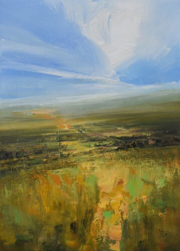 The secret of the green valley 20c van Ivan Grozdanovski, Schilderij te koop op Singulart
