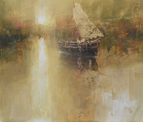 Harbor of destroyed dreams - Morning Herald von Ivan Grozdanovski, Malerei kaufen auf Singulart