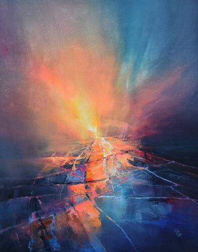 Agartha - Beyond the unknown di Ivan Grozdanovski, Pittura in vendita su Singulart