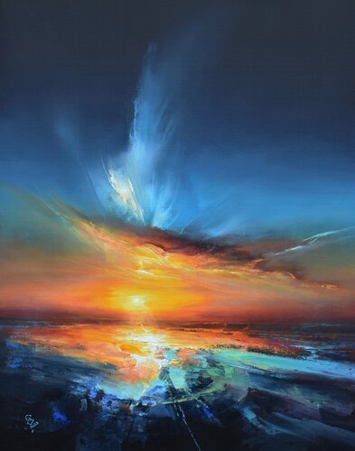 Agartha - Colors of evening di Ivan Grozdanovski, Pittura in vendita su Singulart