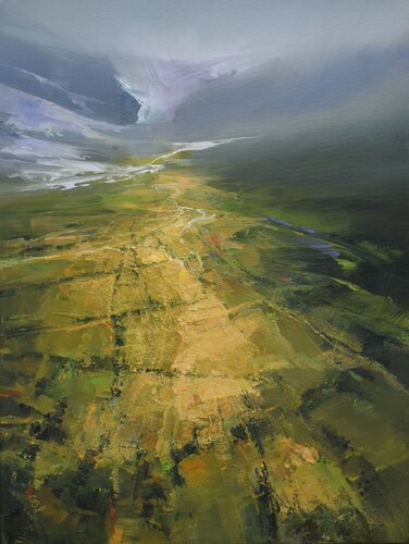 The secret of green valley - 28 by Ivan Grozdanovski, Painting for Sale on Singulart