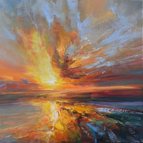 Impressions of the sunset 5 by Ivan Grozdanovski, Painting for Sale on Singulart