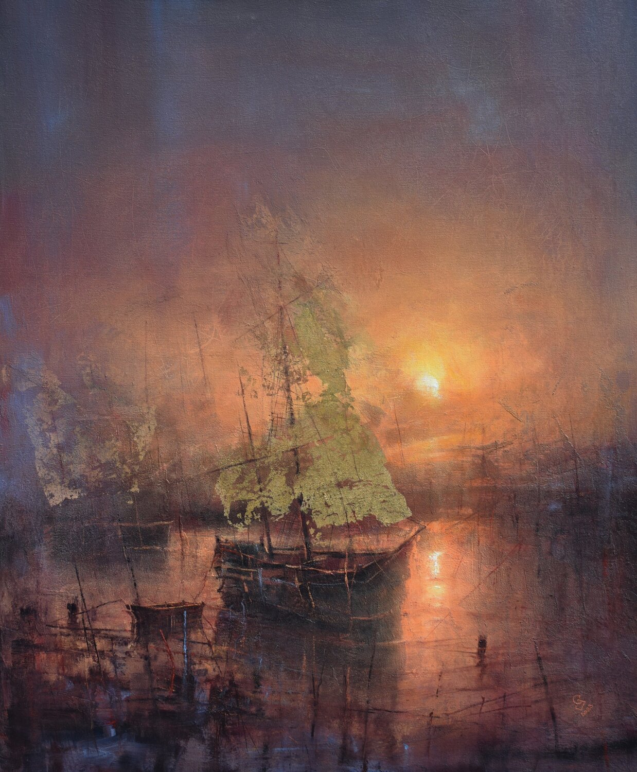 " Harbor of destroyed dreams - Wounded Souls " Ivan Grozdanovski Originalgemälde zu verkaufen