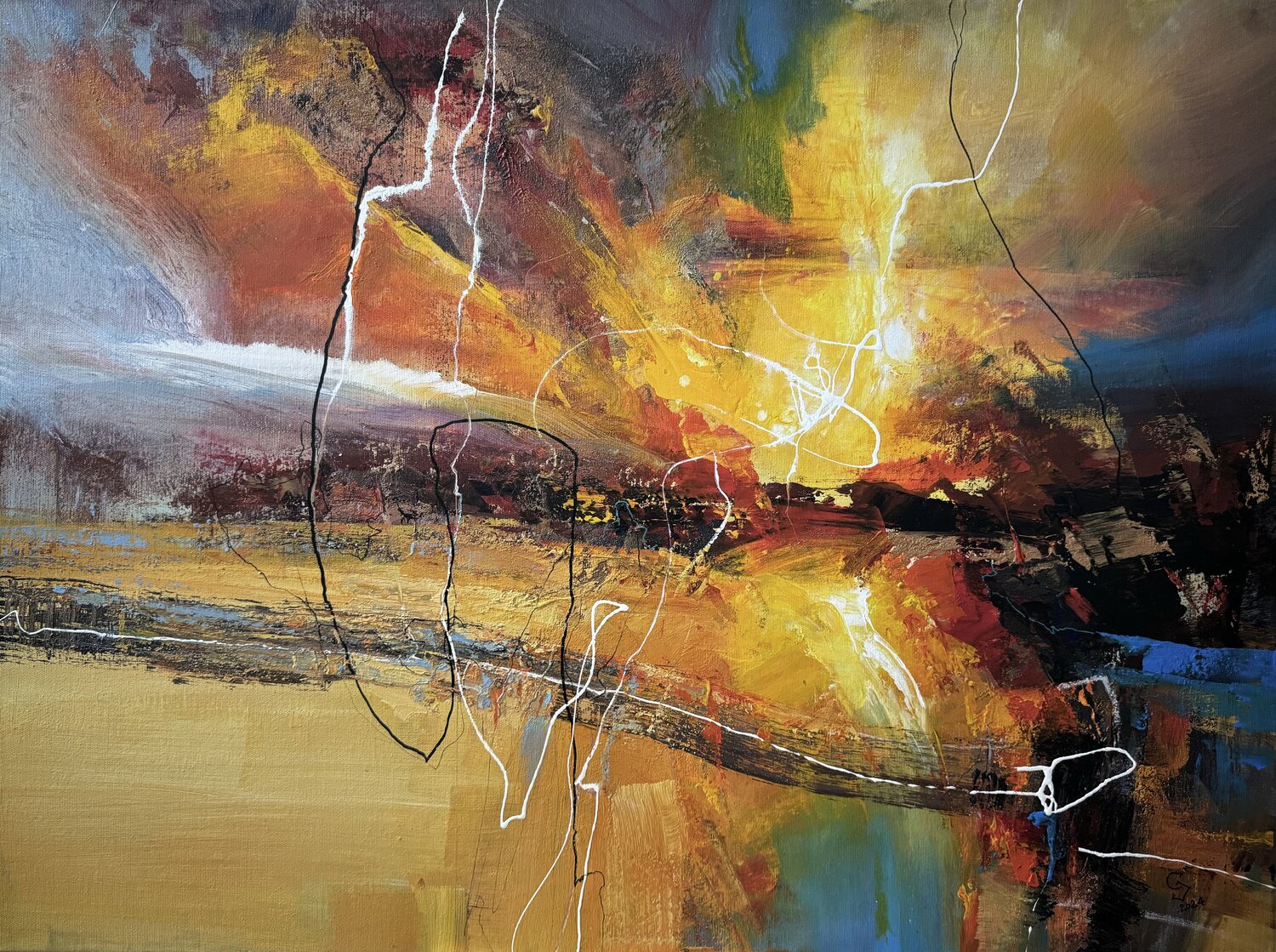 Agartha - The other side of the rainbow Ivan Grozdanovski Originalgemälde zu verkaufen