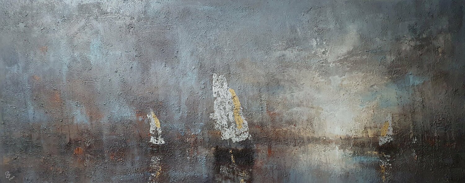 " Harbor of destroyed dreams - You were made for remember Me " Ivan Grozdanovski Originalgemälde zu verkaufen