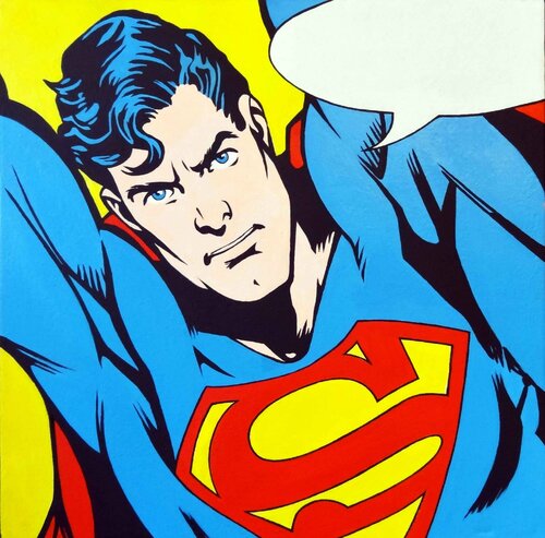 SPEECHLESS SUPERMAN di DILLIES, Pittura in vendita su Singulart