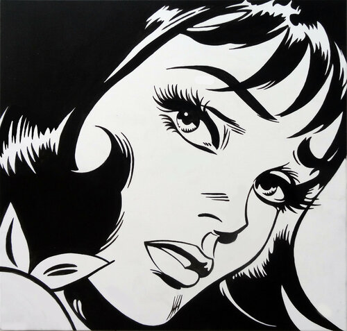 BLUE EYES by DILLIES, Painting for Sale on Singulart