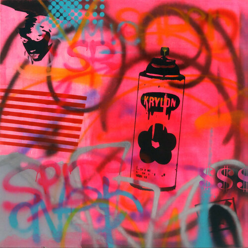 PINK WALL di DILLIES, Pittura in vendita su Singulart