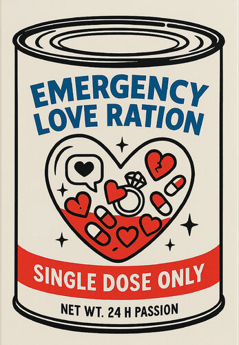 EMERGENCY LOVE RATION di DILLIES, Pittura in vendita su Singulart