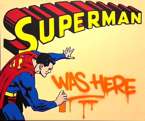 Superman Was Here par DILLIES, Peinture en vente sur Singulart