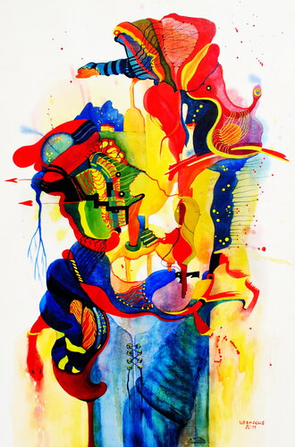 Wundertüte di Ulla M. Neuhaus, Pittura in vendita su Singulart