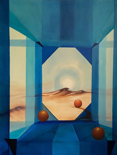 Sunrise on Mars von Ulla M. Neuhaus, Malerei kaufen auf Singulart