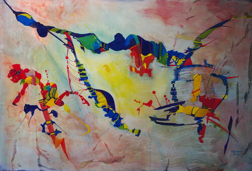 Hängematte von Ulla M. Neuhaus, Malerei kaufen auf Singulart