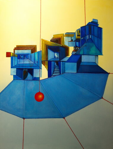 House of cards by Ulla M. Neuhaus, Painting for Sale on Singulart