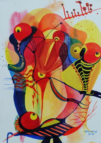 Blickpunkte III by Ulla M. Neuhaus, Painting for Sale on Singulart