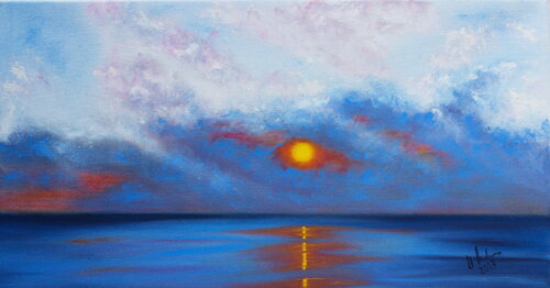 Dream of a sunset par Ulla M. Neuhaus, Peinture en vente sur Singulart