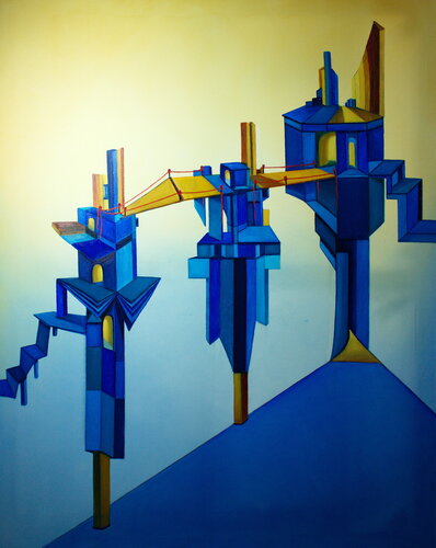 Go into the unknown world von Ulla M. Neuhaus, Malerei kaufen auf Singulart