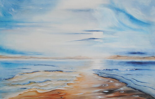 Kälte am Meer par Ulla M. Neuhaus, Peinture en vente sur Singulart