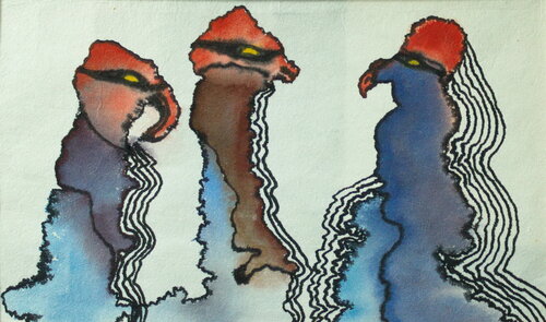 Drei Räuber by Ulla M. Neuhaus, Painting for Sale on Singulart