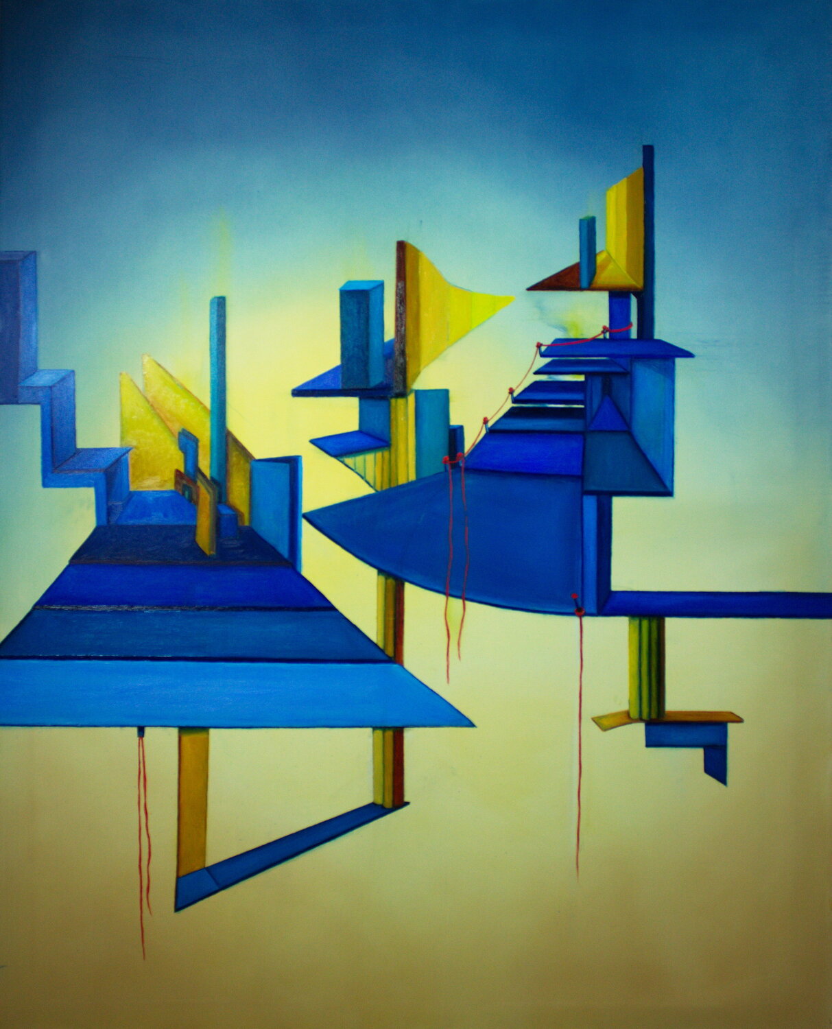 Steps to heaven Ulla M. Neuhaus Peinture originale à vendre
