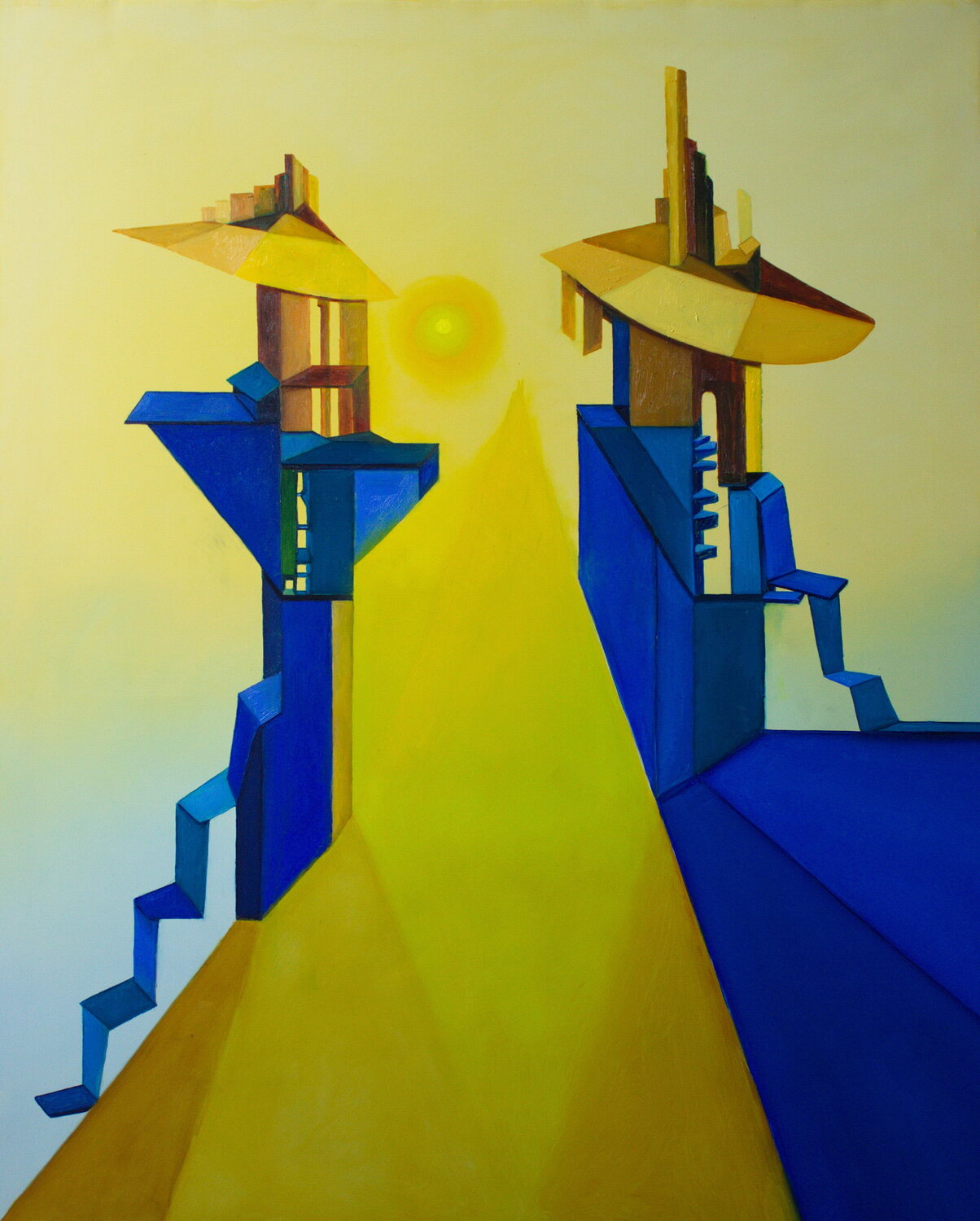 Second path to happiness Ulla M. Neuhaus Peinture originale à vendre
