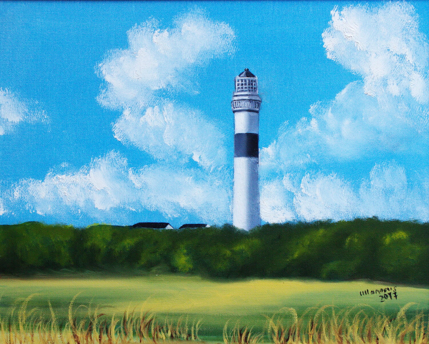 Leuchtturm Kampen / Sylt Ulla M. Neuhaus Pintura original en venta