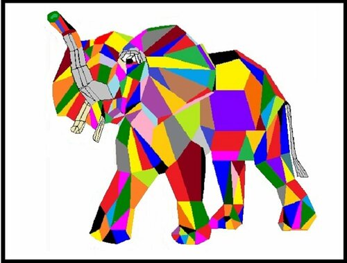 ELEFANTE van Jose Maria Palacin Calvo, Schilderij te koop op Singulart