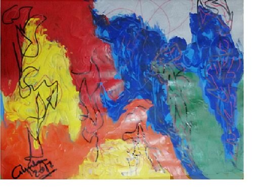 AMAZULES 2025 di Jose Maria Palacin Calvo, Pittura in vendita su Singulart