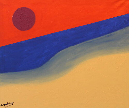 CIELO ROJO di Jose Maria Palacin Calvo, Pittura in vendita su Singulart