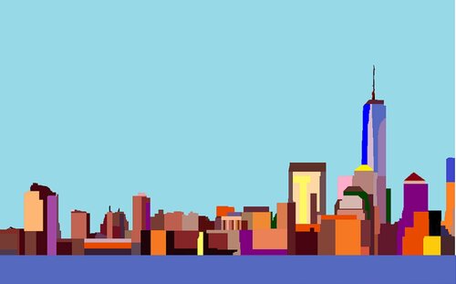 NEW YORK de Jose Maria Palacin Calvo, Pintura a la venta en Singulart