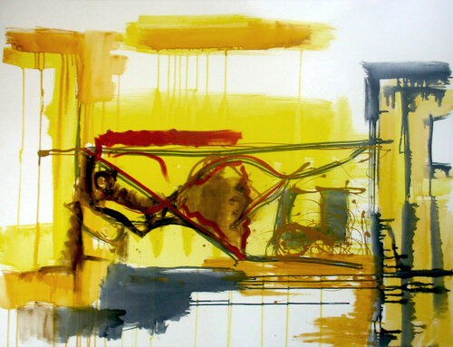 Narrativas de lo Invisible: El día que escuché el zumbido di Ana Verónica Fonseca, Pittura in vendita su Singulart