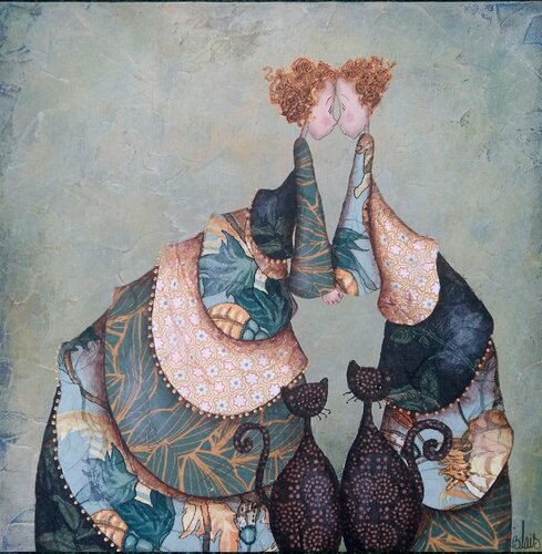 Suzanne et Odilon by Delphine Blais, Painting for Sale on Singulart