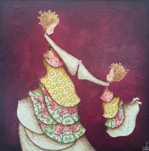 Luce et Ninon by Delphine Blais, Painting for Sale on Singulart