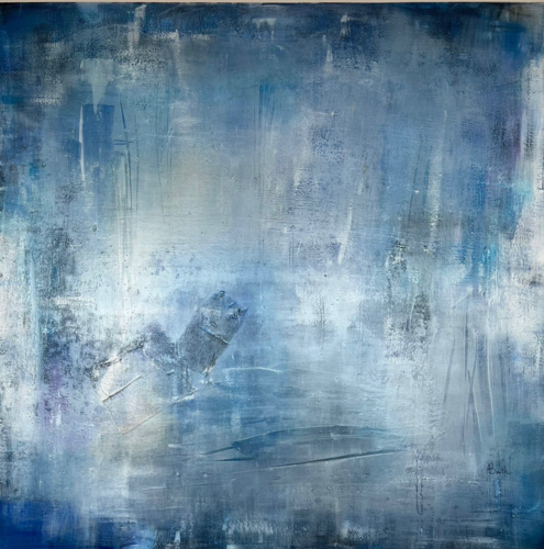 Reflets bleus van Christine Barth Mroz, Schilderij te koop op Singulart
