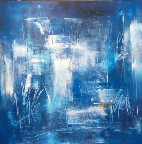 Night Graffitis van Christine Barth Mroz, Schilderij te koop op Singulart