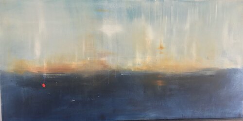 Les falaises d ocre by Christine Barth Mroz, 회화 for Sale on Singulart