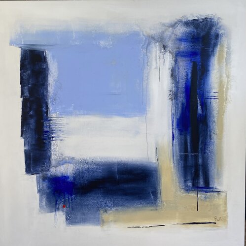 Candeur bleue von Christine Barth Mroz, Malerei kaufen auf Singulart